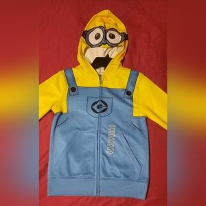 Disney Minions kids zip up jacket size XS
